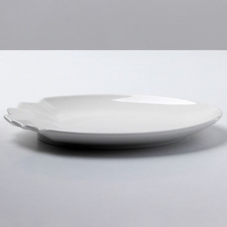 Ceramic Iceberg Ceramic plate, white, 17 cm, white color-2