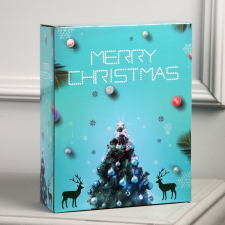 LED figure "Deer with a bell" 25 × 30 × 9 cm, acrylic, 24 LED, AAX3 batteries (not in the kit), glow white-4