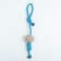 A wicker cable toy with a pen, up to 40 cm, 90 g, blue/yellow/white