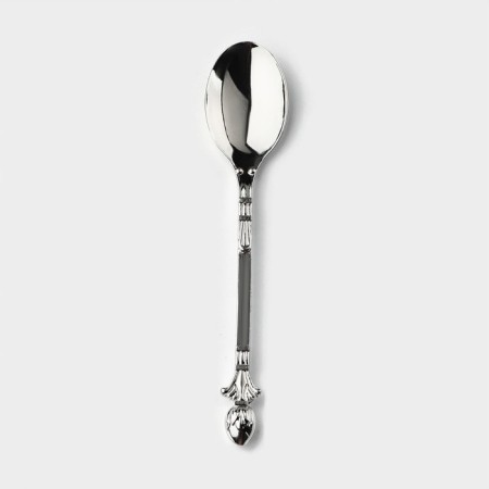 Set of spoons on the stand Magistro "Silver Swan", 7.5 × 5 × 14 cm, silver color-3