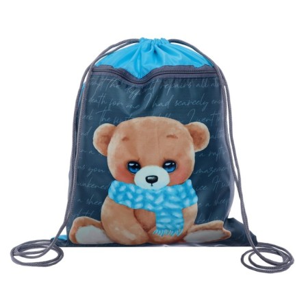 A bag for shoes with a pocket of 420 x 340 mm, calligrata MSO-7C, (soft polyester, density 210D), "Bear"-4