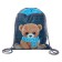 A bag for shoes with a pocket of 420 x 340 mm, calligrata MSO-7C, (soft polyester, density 210D), "Bear"