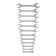 A set of Rozhkov keys in the tundra holder, chrome -plated, 6 - 32 mm, 12 pcs.