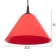 Susage "cone" 1x15W E27 Model: BR 00270 Black/Red 25x25x15cm