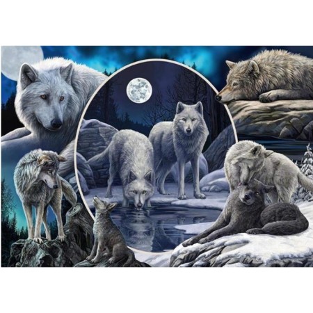 Puzzle "L. Parker. Magnificent wolves ", 1000 elements-1