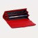 Women's wallet on magnets, red color