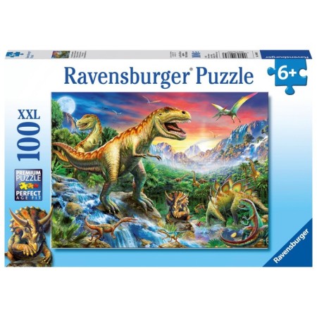 Ravensburger puzzle "At dinosaurs", 100 elements-1