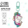Acrylic "unicorn" keychain with carbine, 5.5 x 3.6 cm