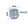Haye cone Skyway, M12x1.50 Open 21mm, key 19mm, zinc, set 20 pcs