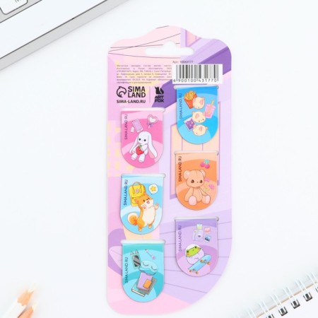 Magnetic bookmarks 6 pieces on the ’’ chibi ’’ ’’ ’’ ’-6