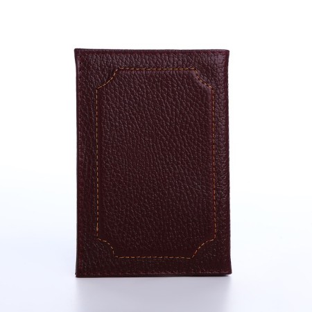 Cover for passport, burgundy color-1