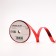 Plastic tape "Metal", 1.2cm x 45m, red