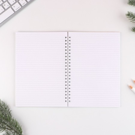 New Year. Diary with embossing "Dream", A5, 60 sheets-1