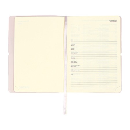 Diary of Leduced A5 136 DEVENTE sheets. Jane, soft pvc cover, elastic band, perforation, liesse, block 70, lilac-8