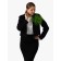 Tekstil “Flower” brooch voluminous, weightless, green color