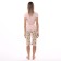 Female homemade set (T -shirt/Bridges), peach color, size 44