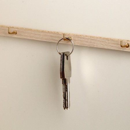 Ключница "Яхта у причала" молочный дуб 26х31 см-4