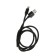 Type- C cable - usb, 2.1 a, nylon braid, 1 meter, black