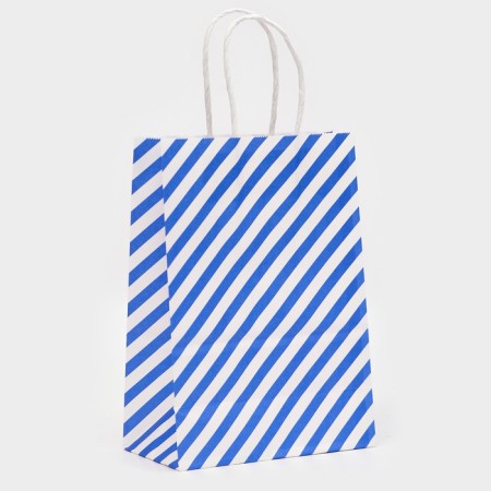 Crafts package, Blue Lines, 21 x 15 x 8 cm-1