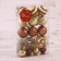 Set of jewelry plastic 21 pcs "Serpentine" coffee gold
