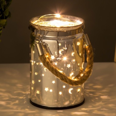 Nightlight "Night Tale" LED from batteries 3AAA silver 8x8x12 cm Risalux-2