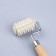 Massage for the face and neckline, with spikes, 15.5 × 4.6 cm, beige color