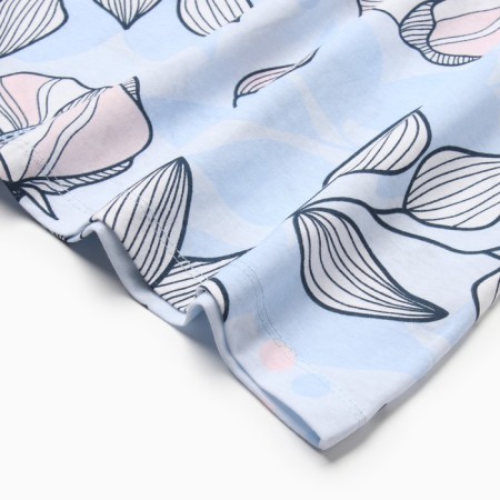 Night shirt female, the color is gray-blue, rr 54-2