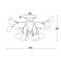 Freya FR5049CL-27B Florencia ceiling lamp, 760x760x400 mm, G4, 27x3W, black color