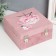 Casket tree "Pink flaming-color" velvet pink 10x16x16 cm