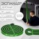 Espander multifunctional ONLYTOP ribbon, 208x2.2x0.45 cm, 5-22 kg, green/black color
