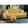 Pouf Moon, 500x500x440, Velur Ultra Mustard