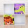 Rabberry with the doors "Funny animals", 60 × 60 cm, white color