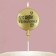 Candle in the Cake "Happy Birthday" Golden, 5.5 x 12 cm
