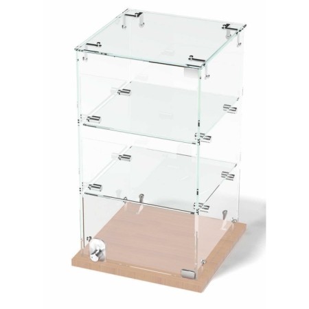 Desktop window, 2 shelves, 300 × 300 × 500, chipboard, glass color Book light-1