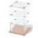Desktop window, 2 shelves, 300 × 300 × 500, chipboard, glass color Book light