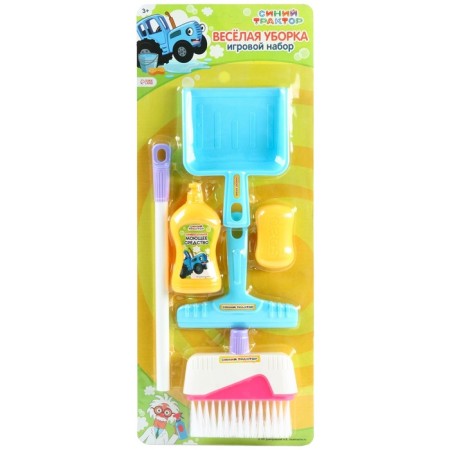 Game set Blue Tractor "Funny Cleaning"-6