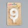 Candle in the Cake "Fine", number "9", pearl, 6.5 cm