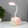 Table lamp "Snail" LED 3W USB AKB Pink 9x13x29 cm Risalux