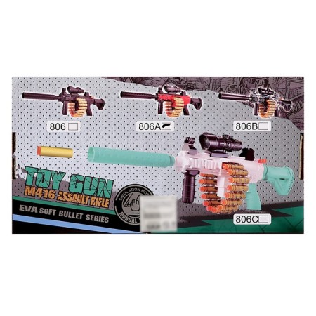 Blaster "machine gun", shoots soft bullets-11