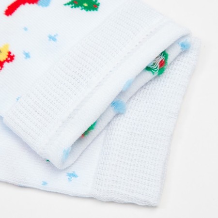 Women's socks, white color, size 23-25-3