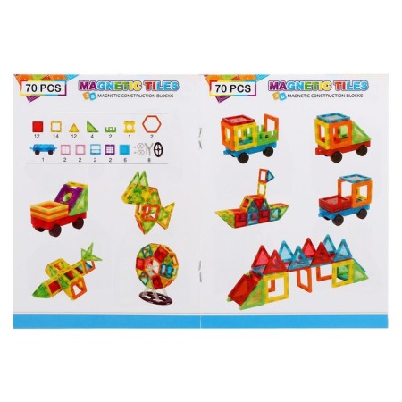 Magnetic designer "Magic Magnet", 70 parts-4