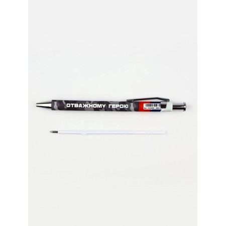 Pen Plastic "Brave Hero", Ball, Blue Paste-1
