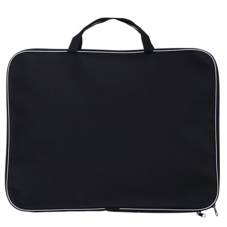 Folder for drawings and drawings A3, 470 x 350 x 20 mm, handles, textile, calligrata standard, black, density 600d-3