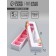 Box for 5 sweets with a shell, with the window "March 8", 21 x 5 x 3.3 cm. Confectionery packaging