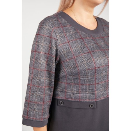 Women's dress, size 60, gray color-5