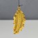 Wind Music Metal "leaves and butterflies" 5 bells 65x17 cm