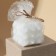 Figure candle "Geometry", white
