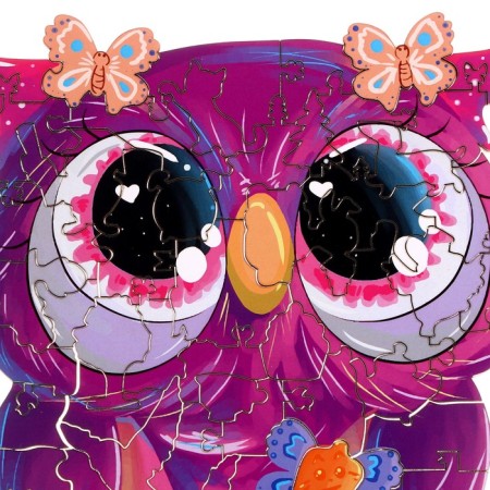 Figure puzzle "Owl", series "Funny toys"-2