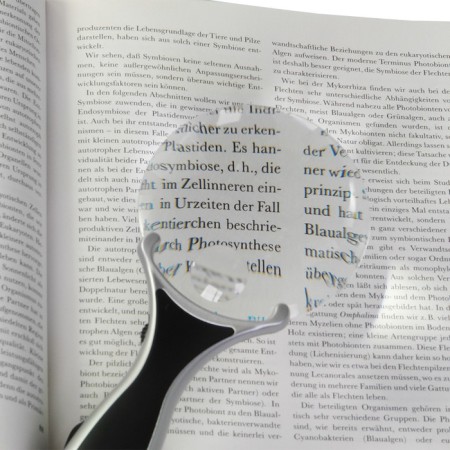 A magnifier with a handle and backlight VEBER 789-90, 3x-6x, diameter 90 mm, led backlight, in case-1