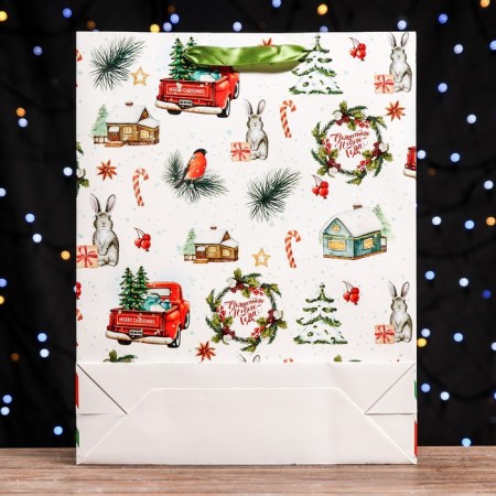 Laminated vertical "holiday in the yard", 33 x 42 x 10 cm-3